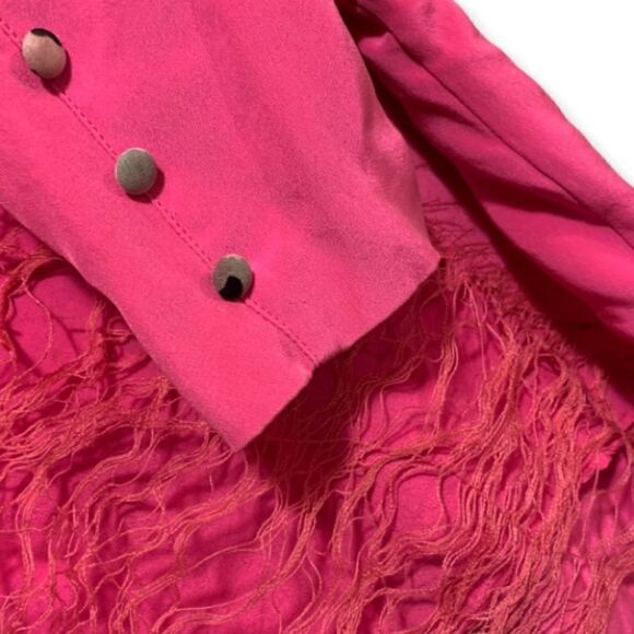 MADISON MARCUS 100% Silk Bright Pink Jacket - Picture 6 of 7